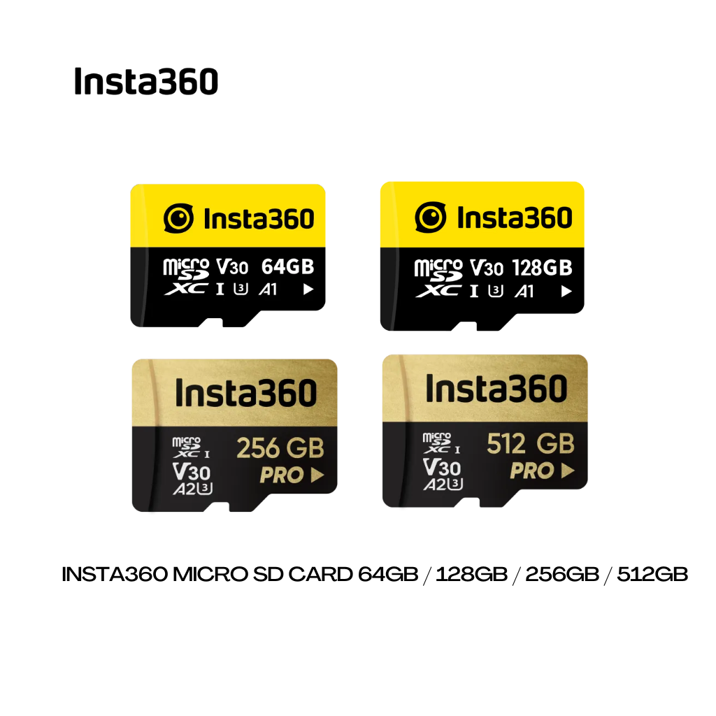 Insta360 Memory Card Micro SD Card - 64GB / 128GB / 256GB / 512GB