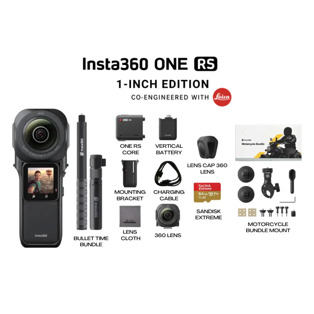 Insta360 One Rs 1 - Inch 360 Motorcycle Kit