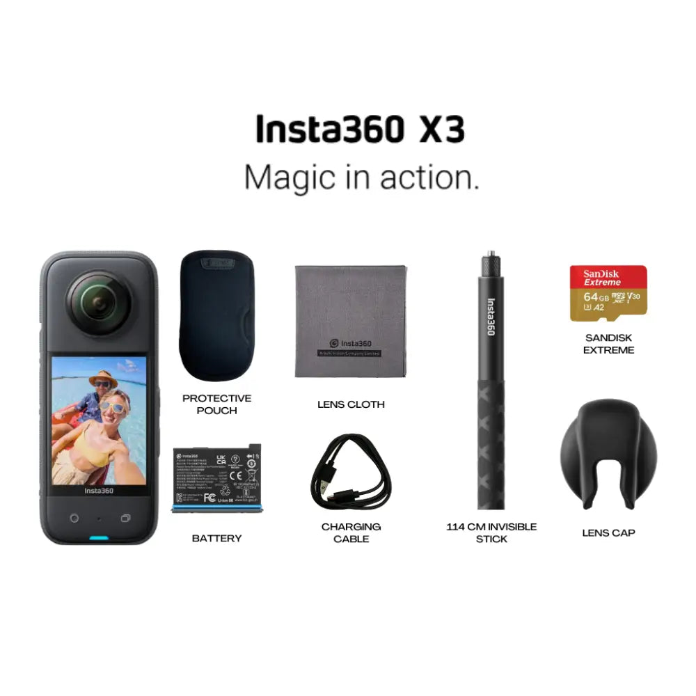 Insta360 X3 64Gb / Basic Kit